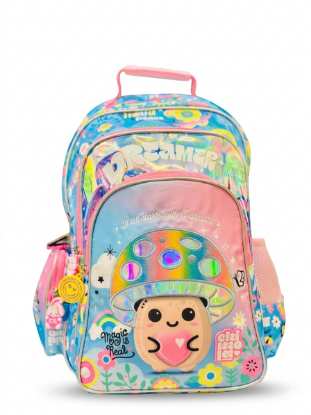 صورة حقيبة ظهر مدرسية للبنات بتصميم الفطر السحري من شينولا (Chinola Dreamer Mushroom Backpack)